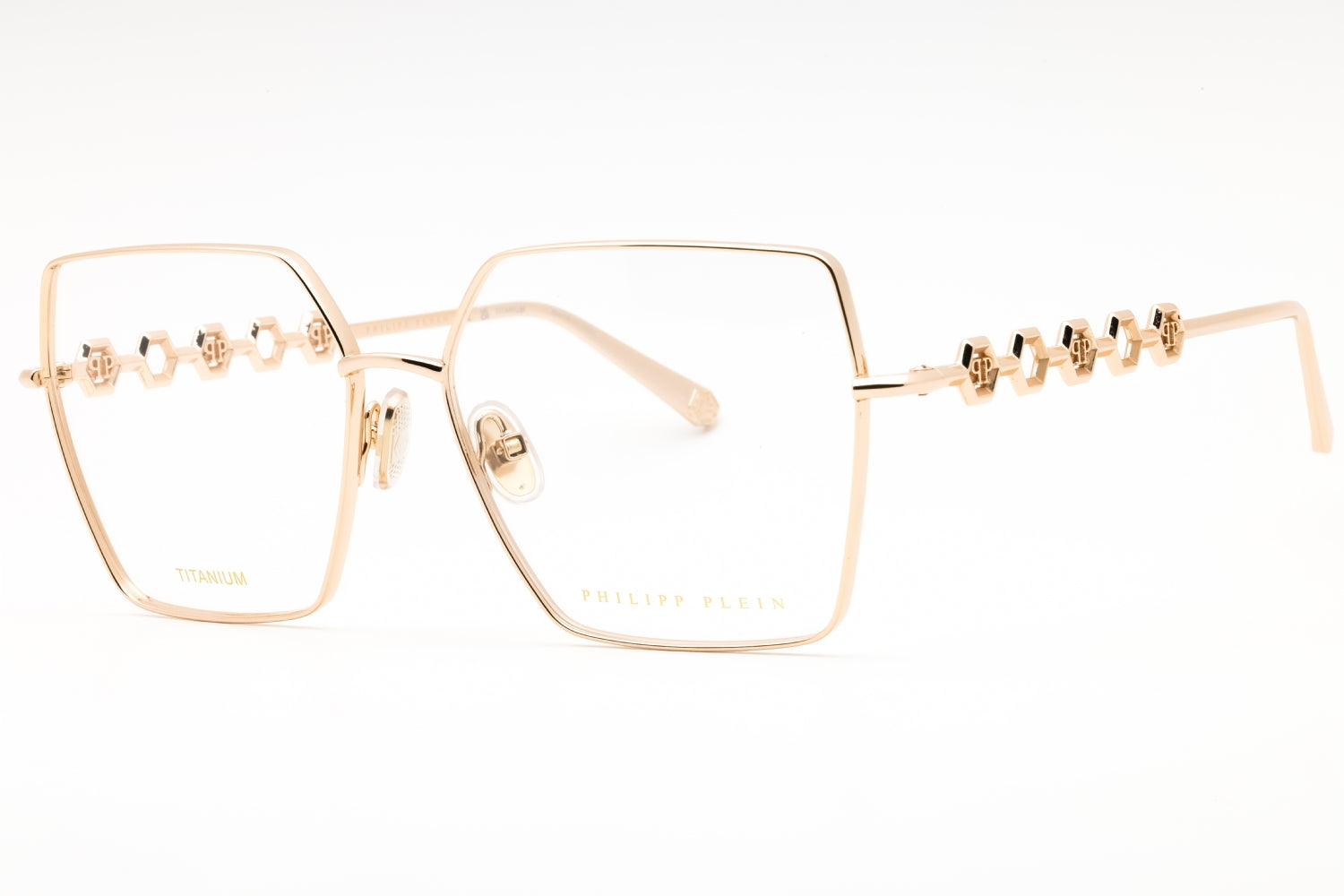 Philipp Plein VPP071M Eyeglasses — Rose Gold by Philipp Plein