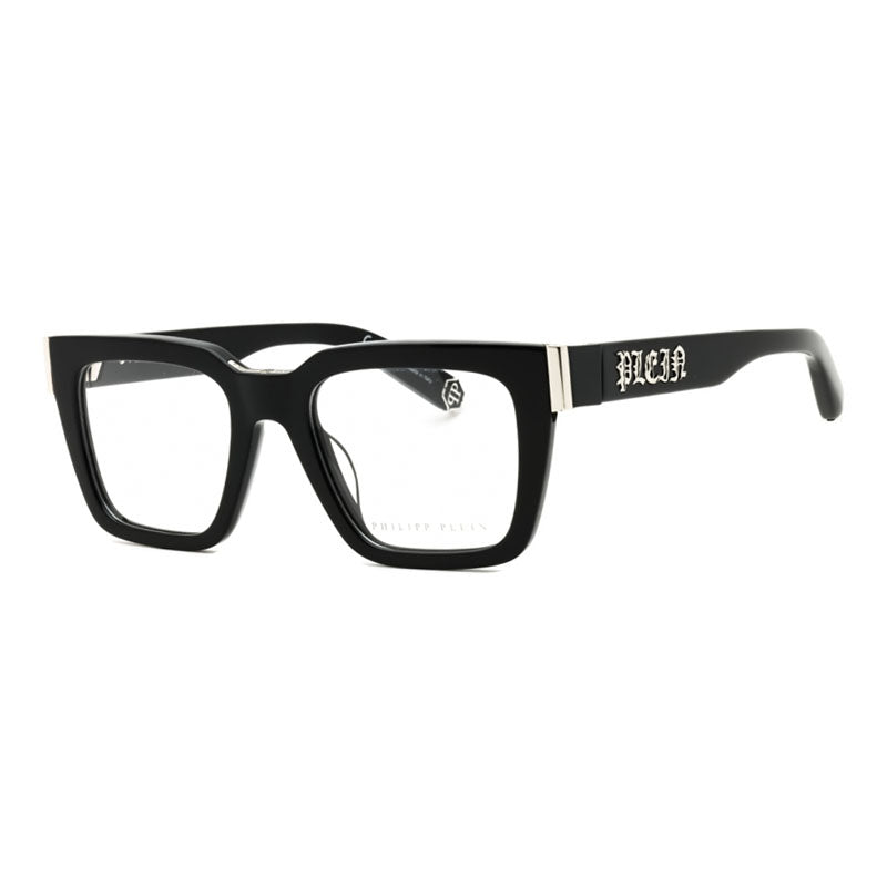 Philipp Plein VPP112M Rectangular Acetate Eyeglasses — Black by Philipp Plein