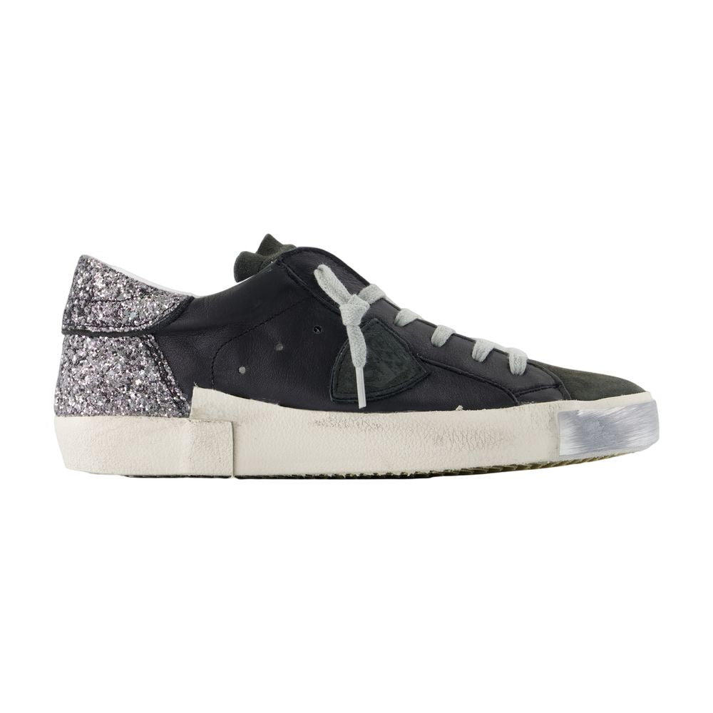 Philippe Model Prsx Low Sneaker — Black by Philippe Model