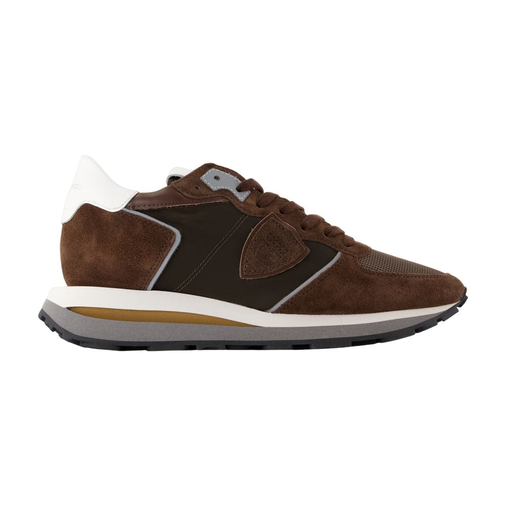 Philippe Model Tropez Haute Low Sneaker — Brown by Philippe Model