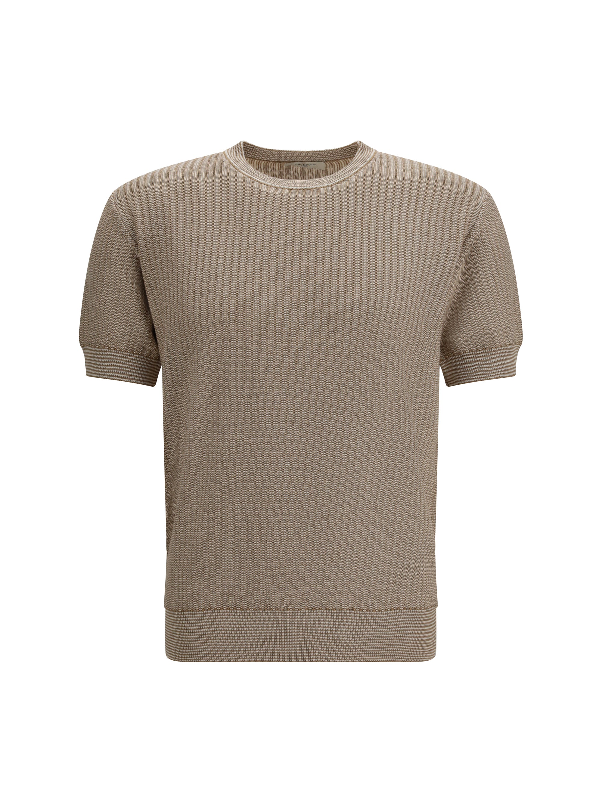 Piacenza Cashmere Cotton Silk Blend Sweater — Beige by Piacenza Cashmere