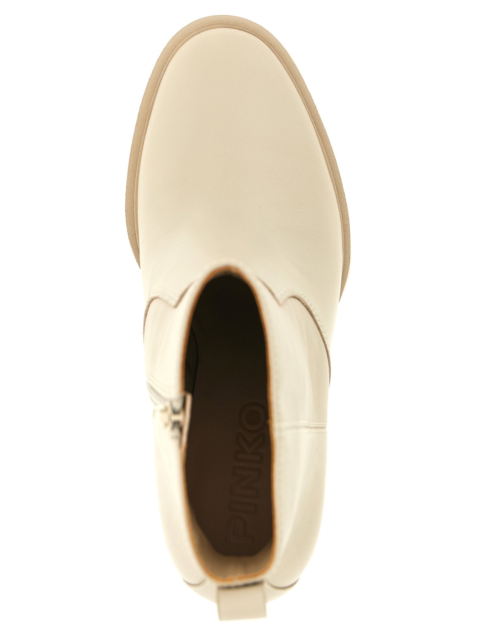 Pinko Ankle Boot — Ivory, view 4