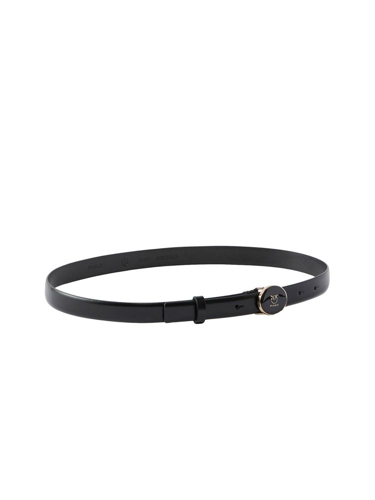 Pinko Calf Leather Belt — Black, view 2