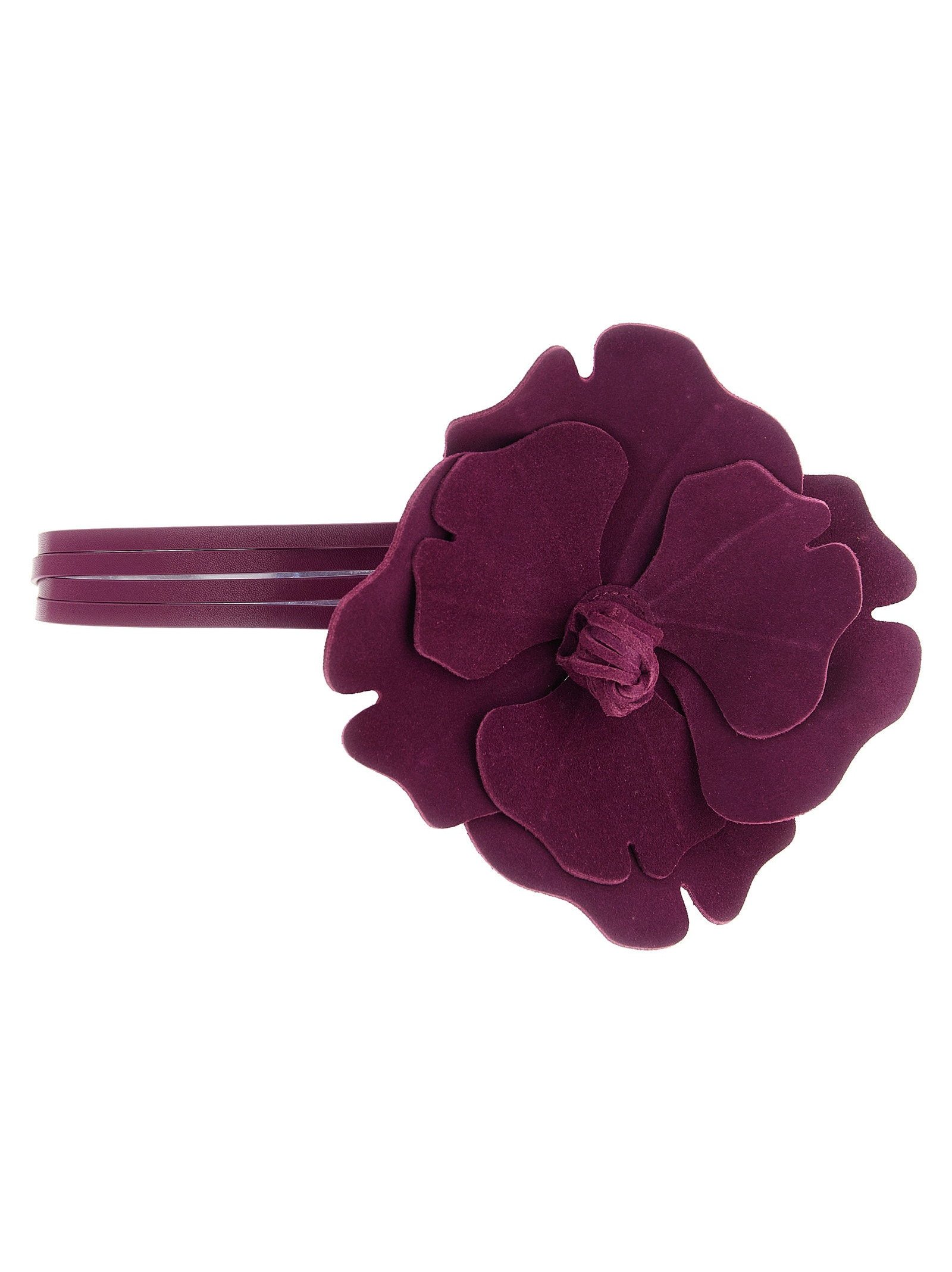 Pinko Flower Belt — Burgundy by Pinko