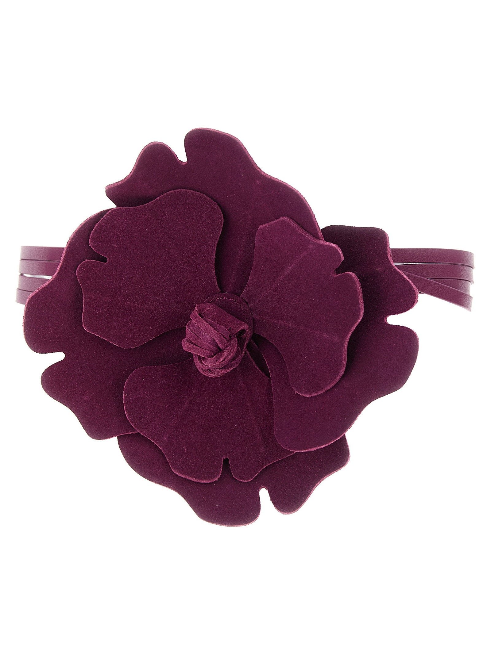 Pinko Flower Belt — Burgundy, view 2