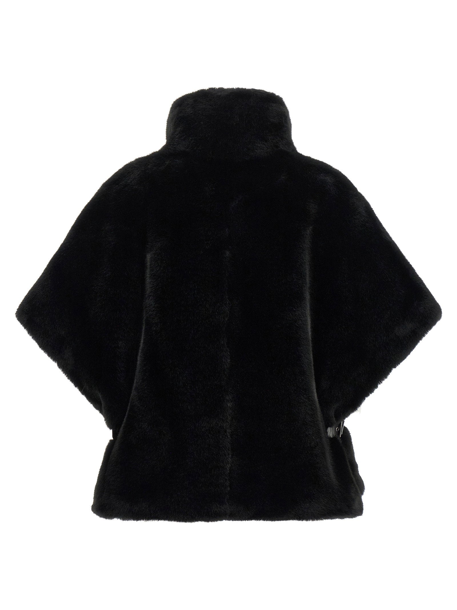 Pinko Fur Cape — Black, view 2