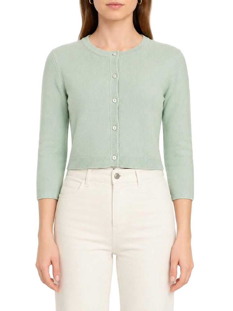 Pinko Heartbreaker Cardigan — Mint, view 2