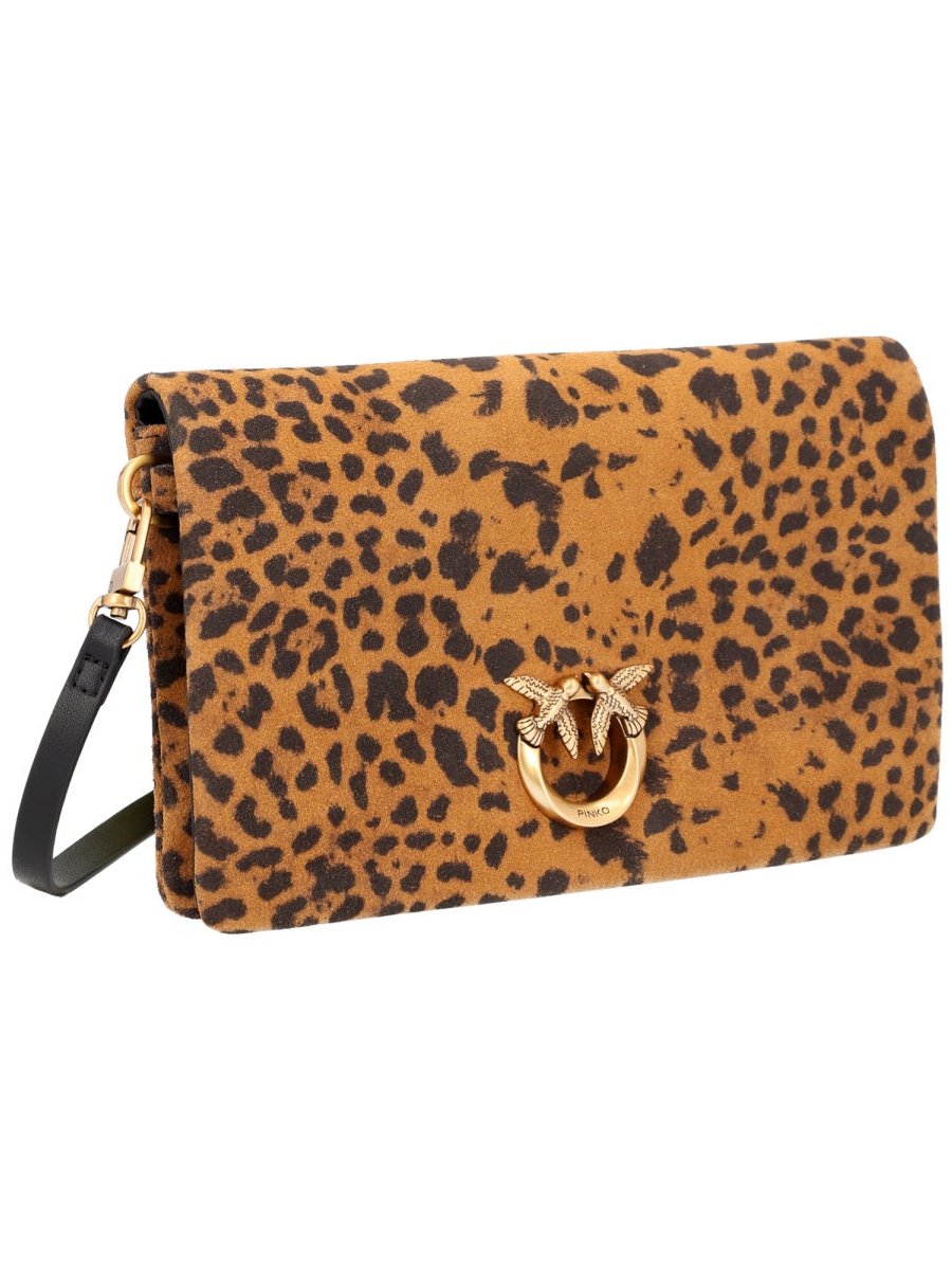 Pinko Animal-Print Polyamide Clutch — Multicolor by Pinko