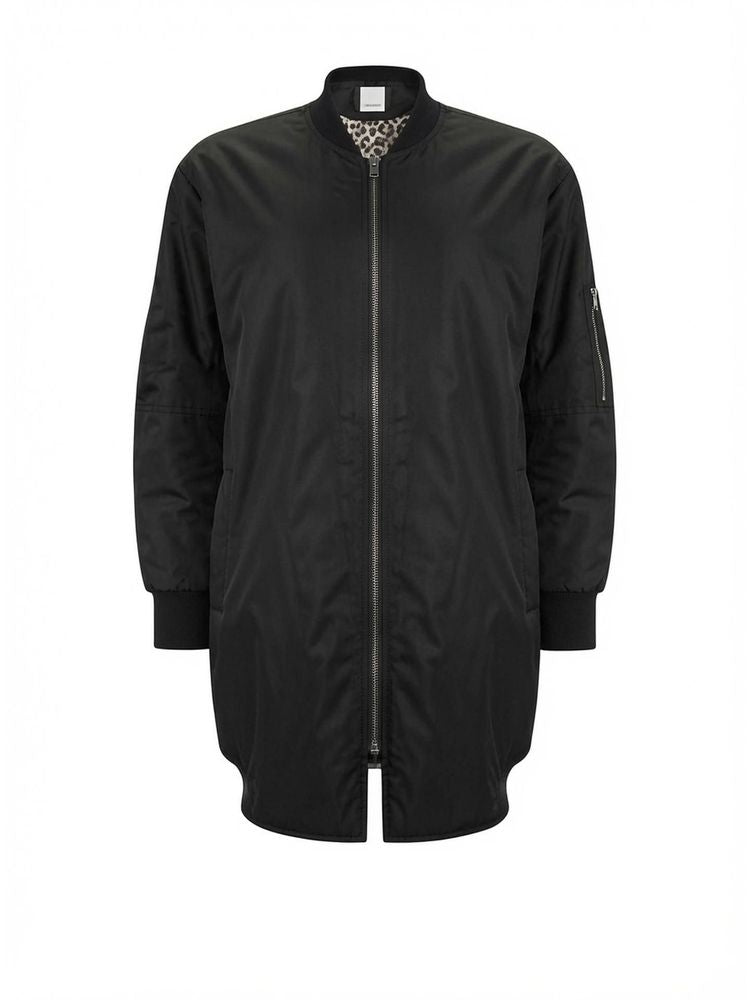 Pinko Oversized Bomber Coat — Black by Pinko