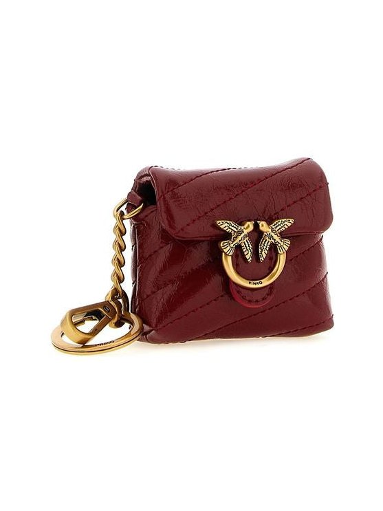 Pinko Love Puff Coin Purse — Red, view 3