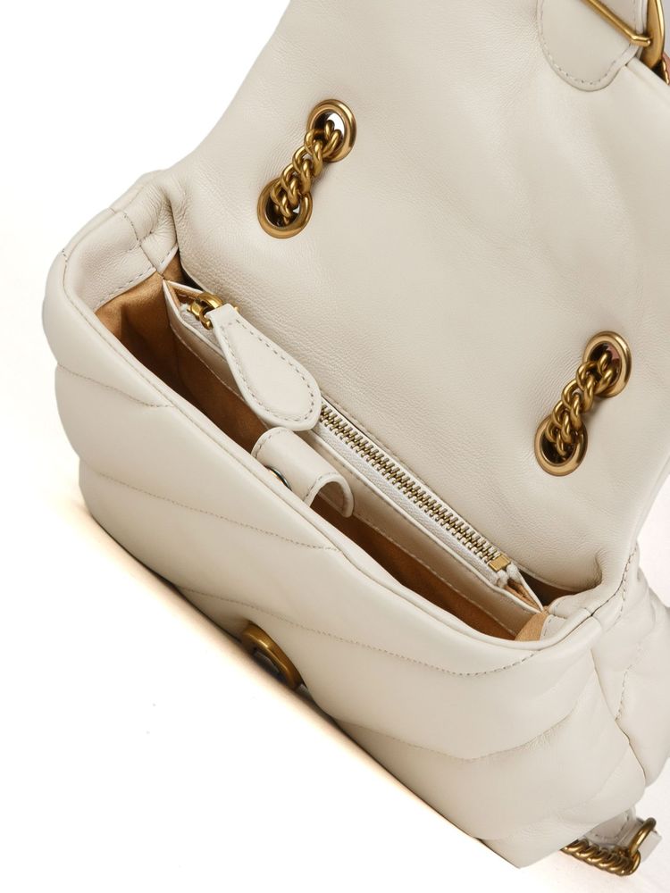 Pinko Nappa Leather Crossbody Bag — White by Pinko