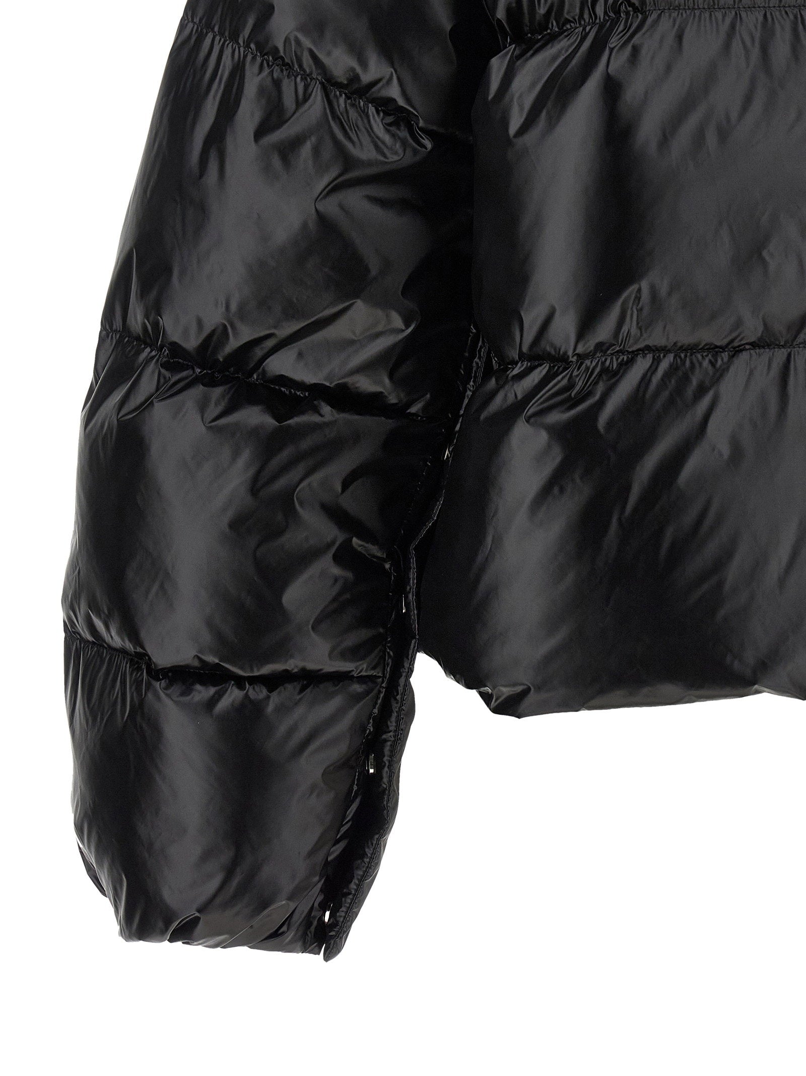 Pinko Impasto Down Jacket — Black, view 4