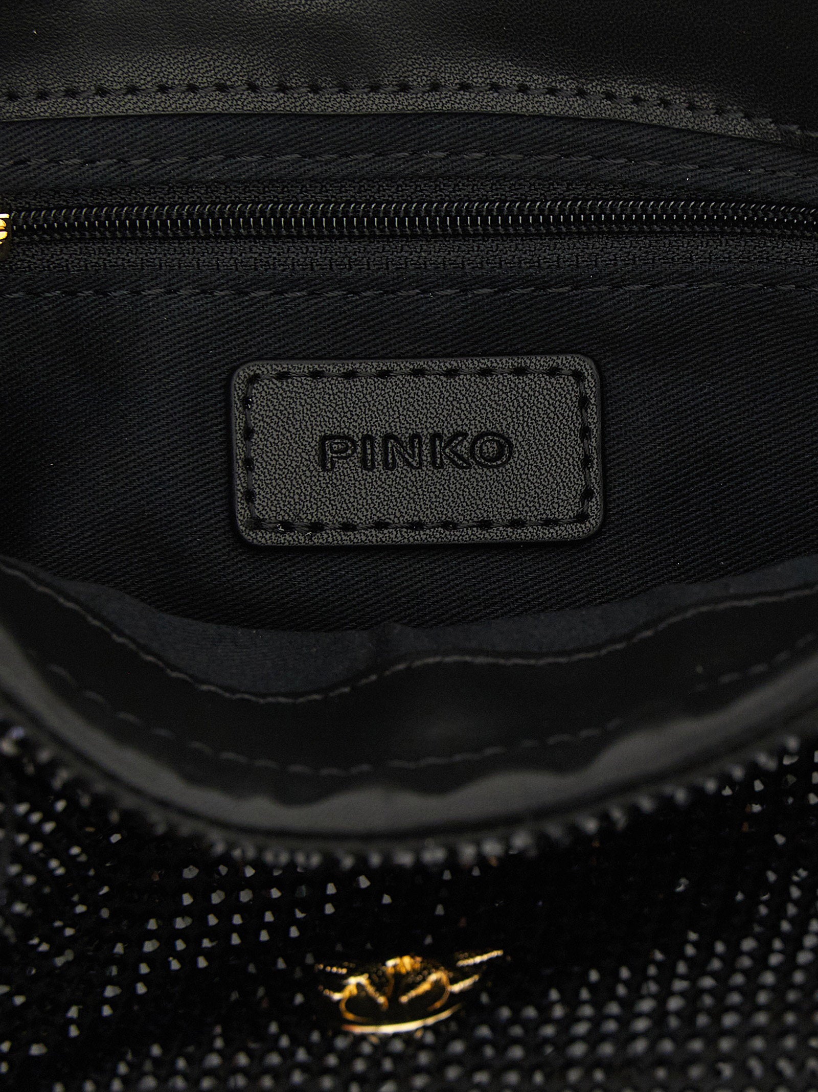 Pinko Flower Bucket Bag — Black, view 4