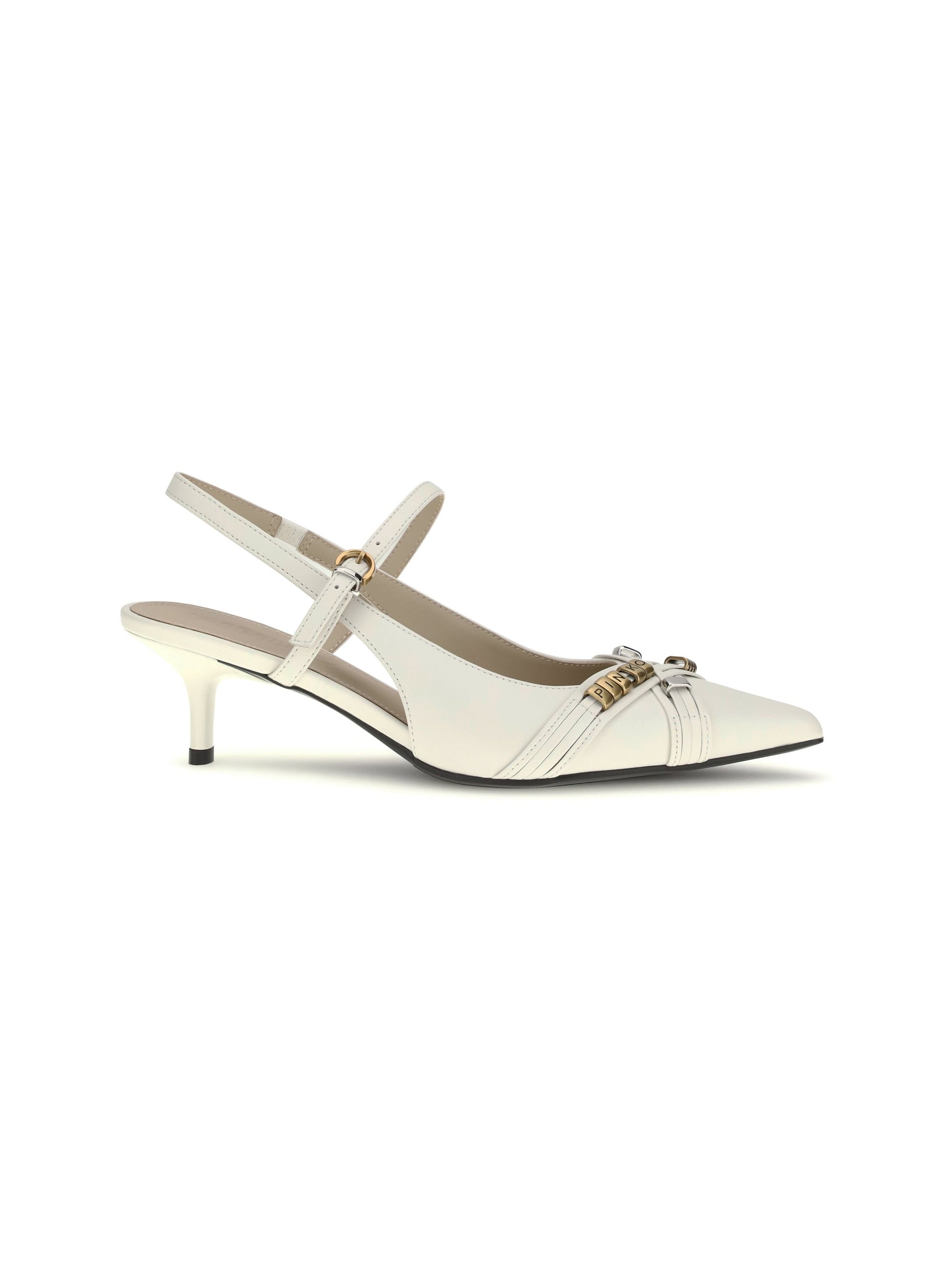 Pinko Gloria 18 Heel — White by Pinko