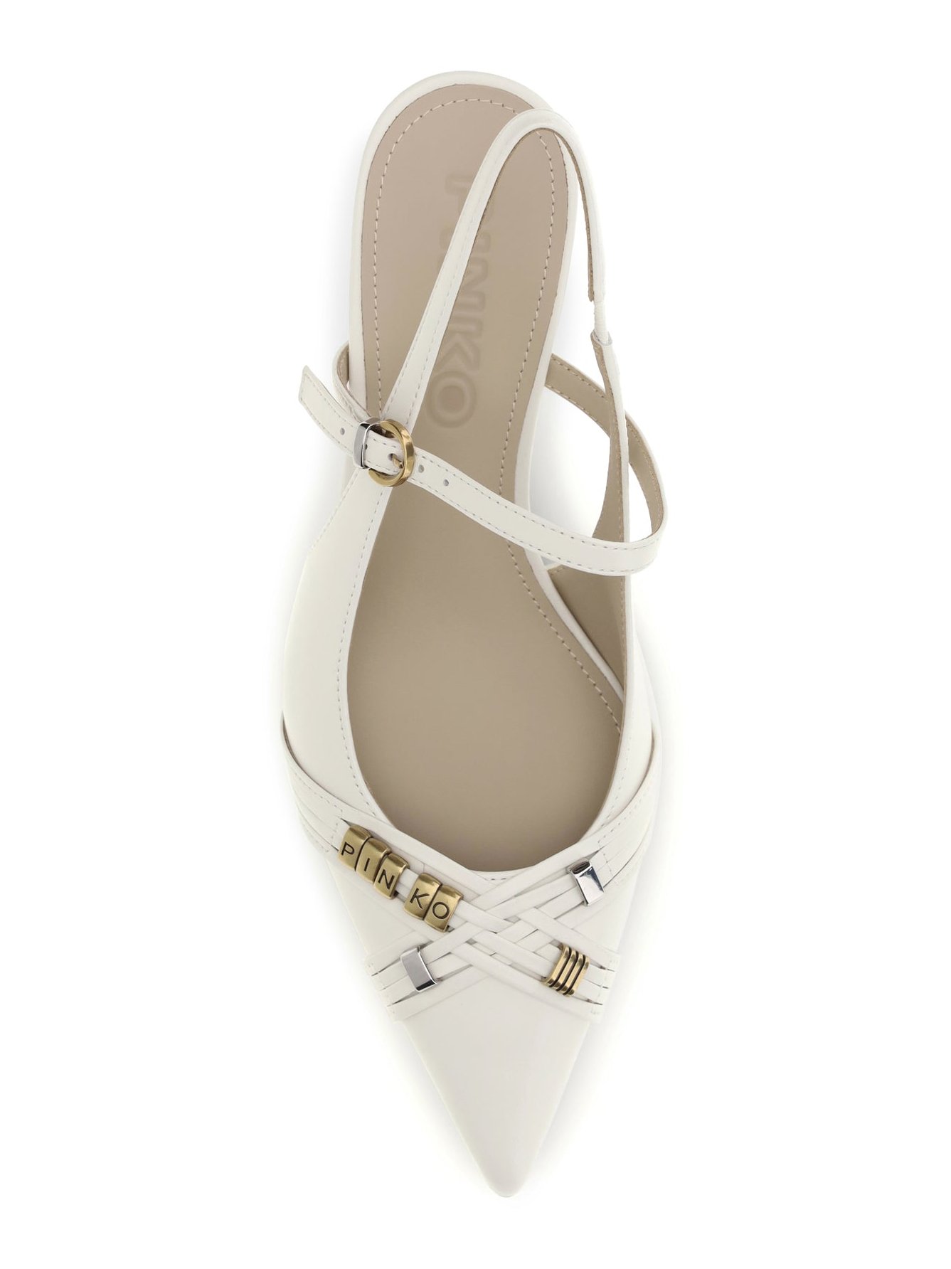 Pinko Gloria 18 Heel — White, view 4