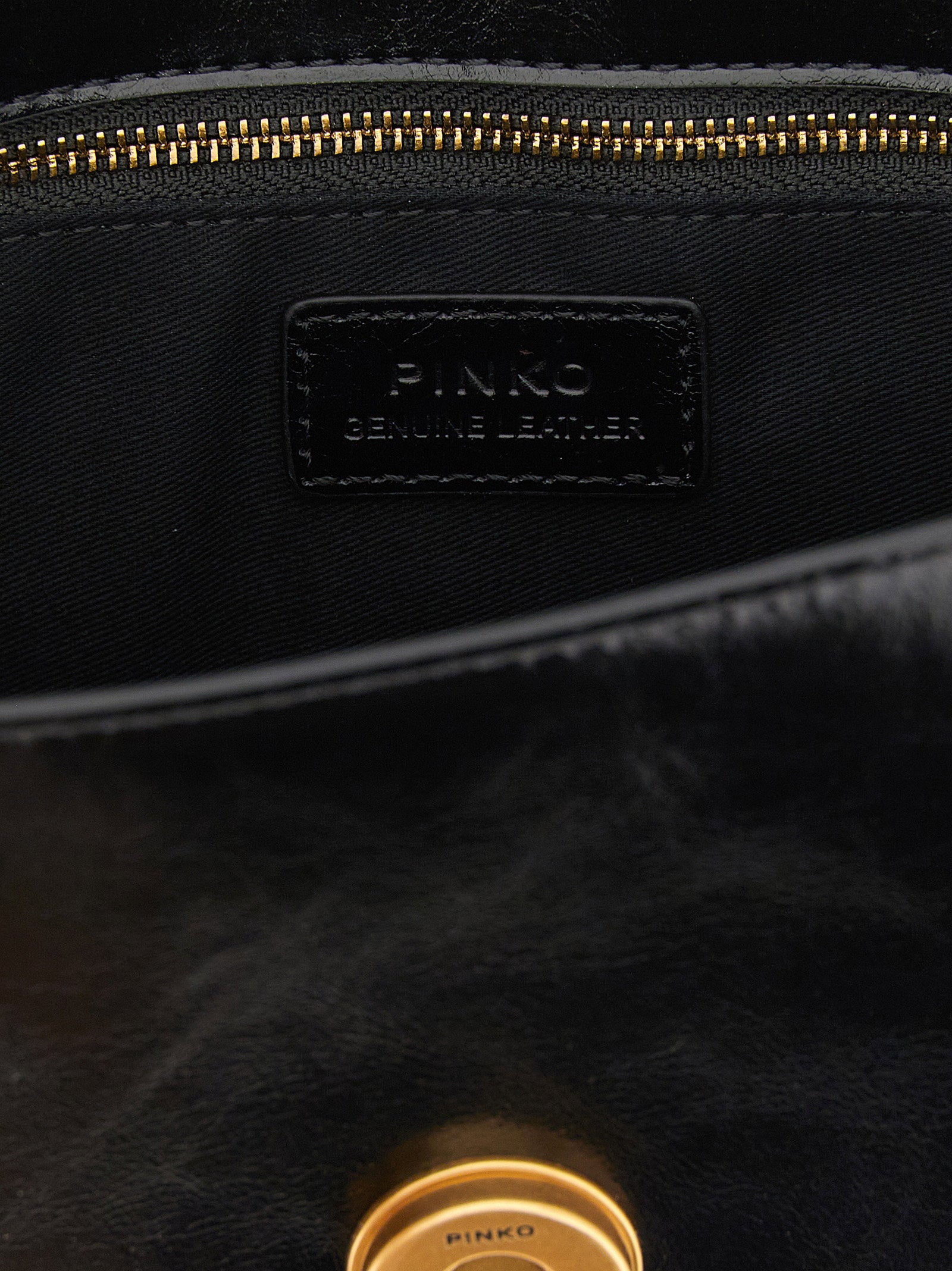 Pinko Love One Mini Shoulder Bag — Black, view 4