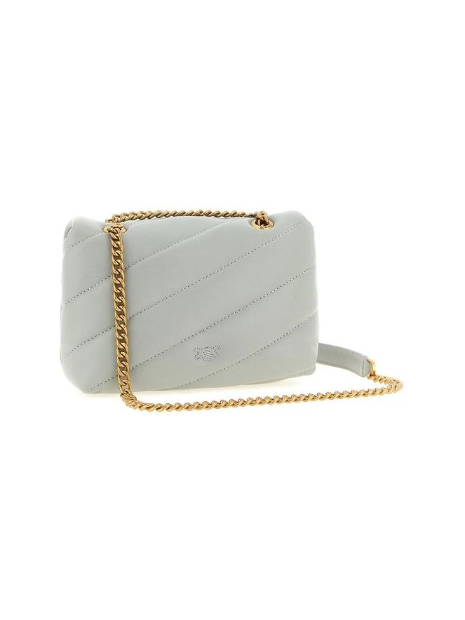 Pinko Leather Shoulder Bag — Gray, view 2
