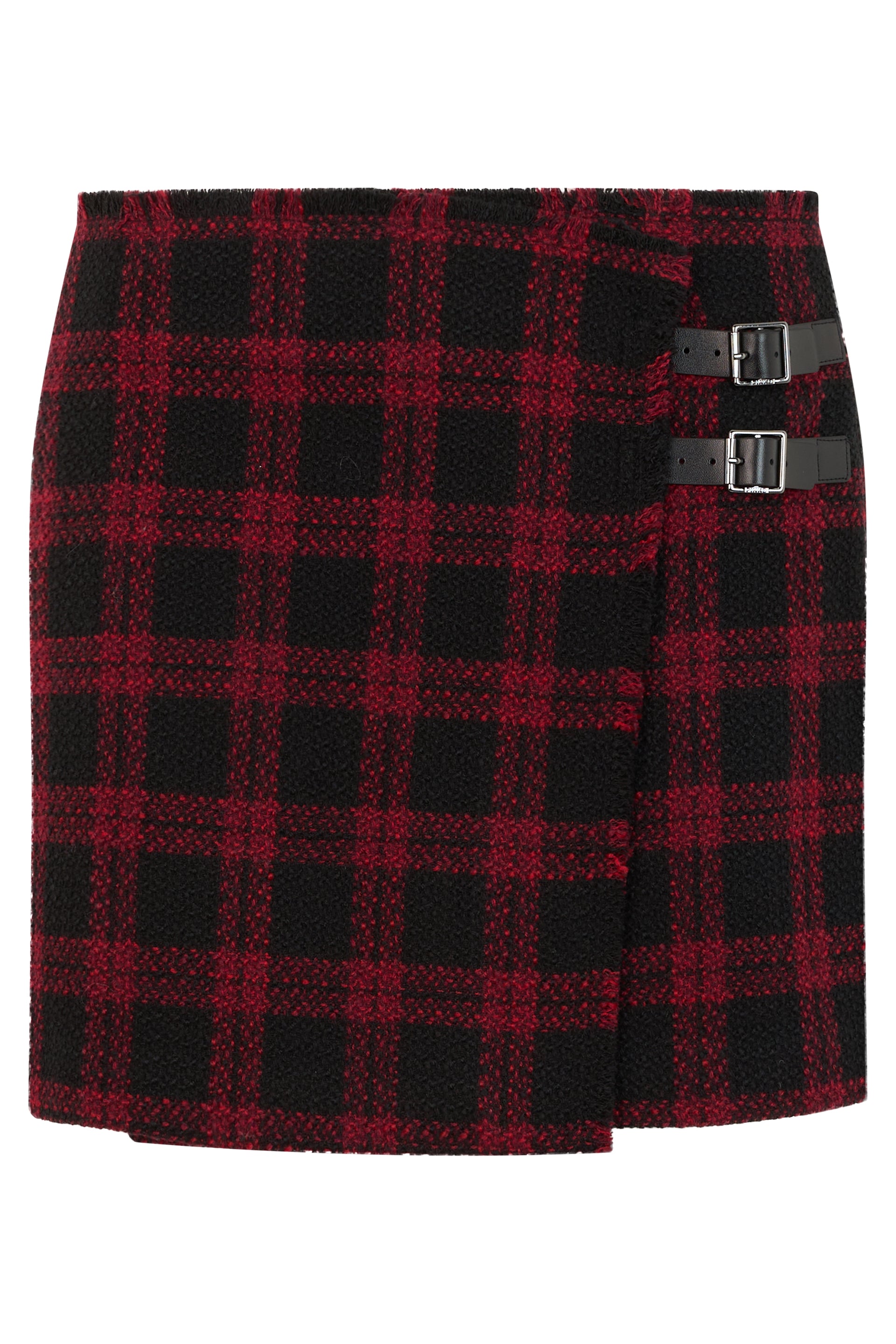 Pinko Tartan Check Skirt — Red by Pinko