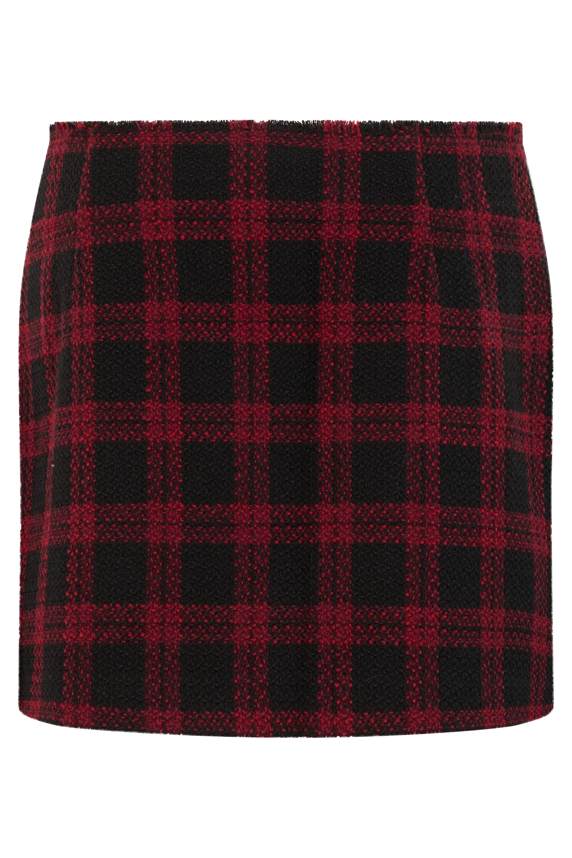 Pinko Tartan Check Skirt — Red, view 2