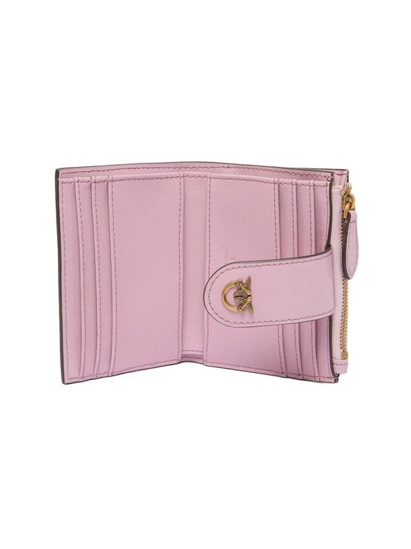 Pinko Logo Plaque Wallet — Pink, view 4