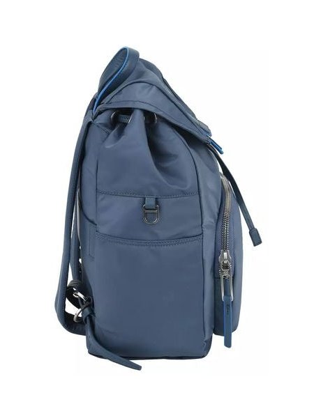 Piquadro Recycled Nylon Backpack — Blue by Piquadro