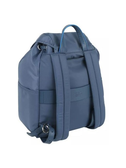 Piquadro Recycled Nylon Backpack — Blue, view 4