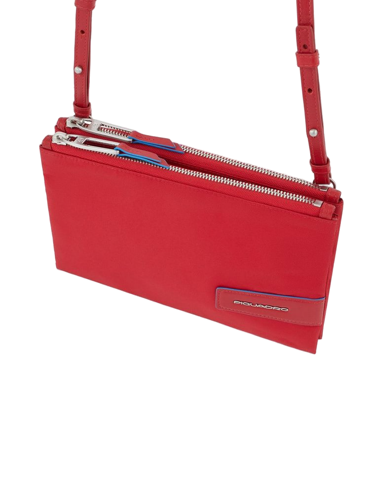Piquadro Recycled Nylon Clutch — Red, view 2