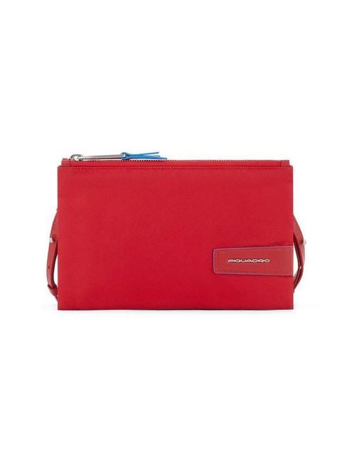 Piquadro Recycled Nylon Clutch — Red, view 4