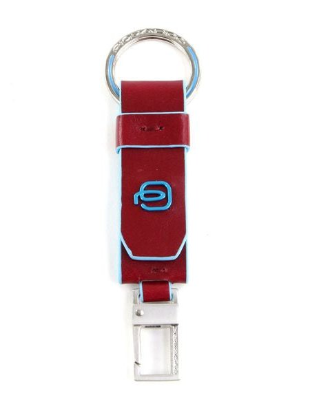 Piquadro Leather Key Case — Red, view 2