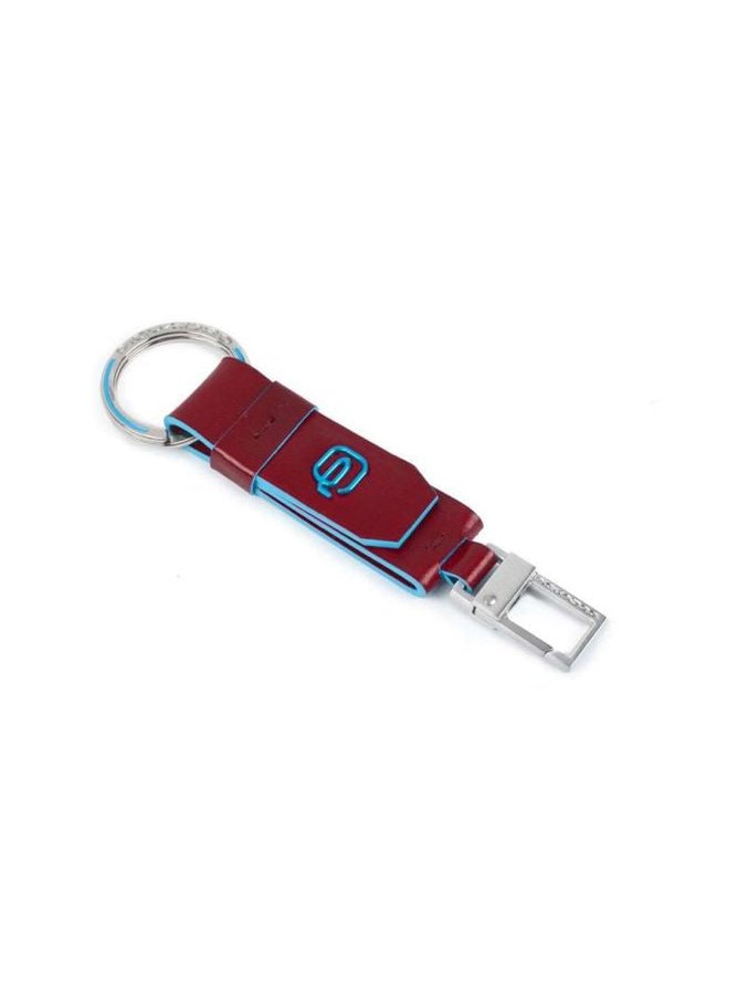 Piquadro Blue Square Key Case — Red by Piquadro