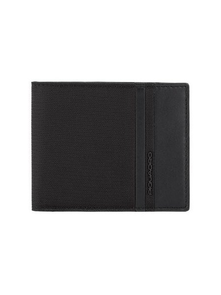 Piquadro Recycled Polyester Wallet — Black by Piquadro