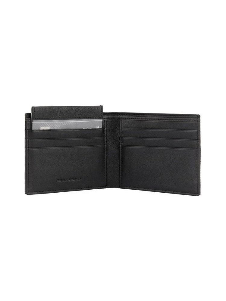 Piquadro Recycled Polyester Wallet — Black, view 2