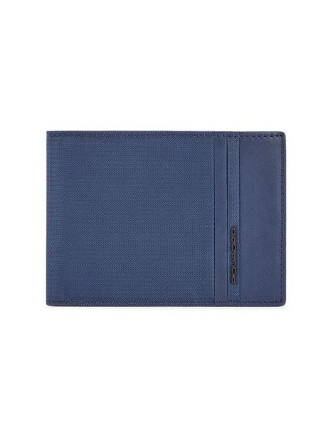 Piquadro Recycled Polyester Wallet — Blue, view 2