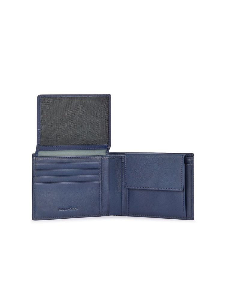 Piquadro Recycled Polyester Wallet — Blue, view 3