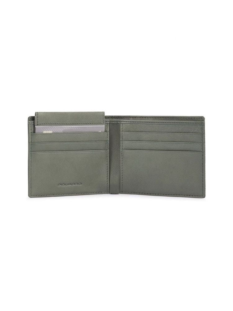 Piquadro Recycled Polyester Wallet — Green by Piquadro