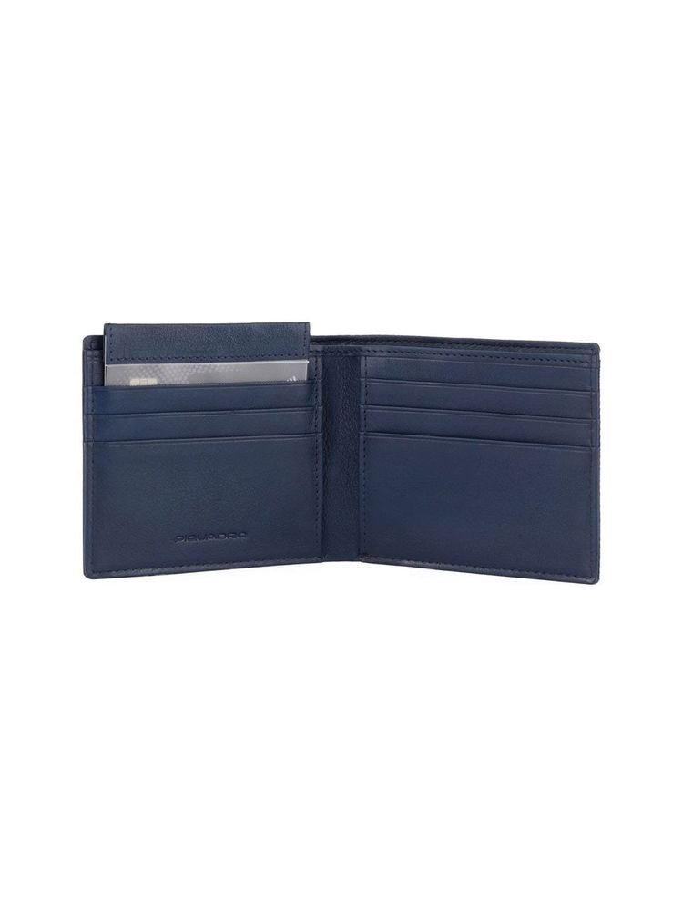 Piquadro Recycled Polyester Wallet — Navy by Piquadro