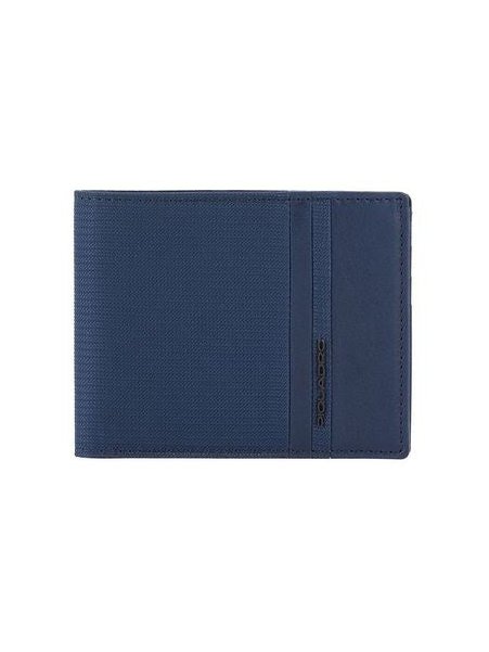 Piquadro Recycled Polyester Wallet — Navy, view 2