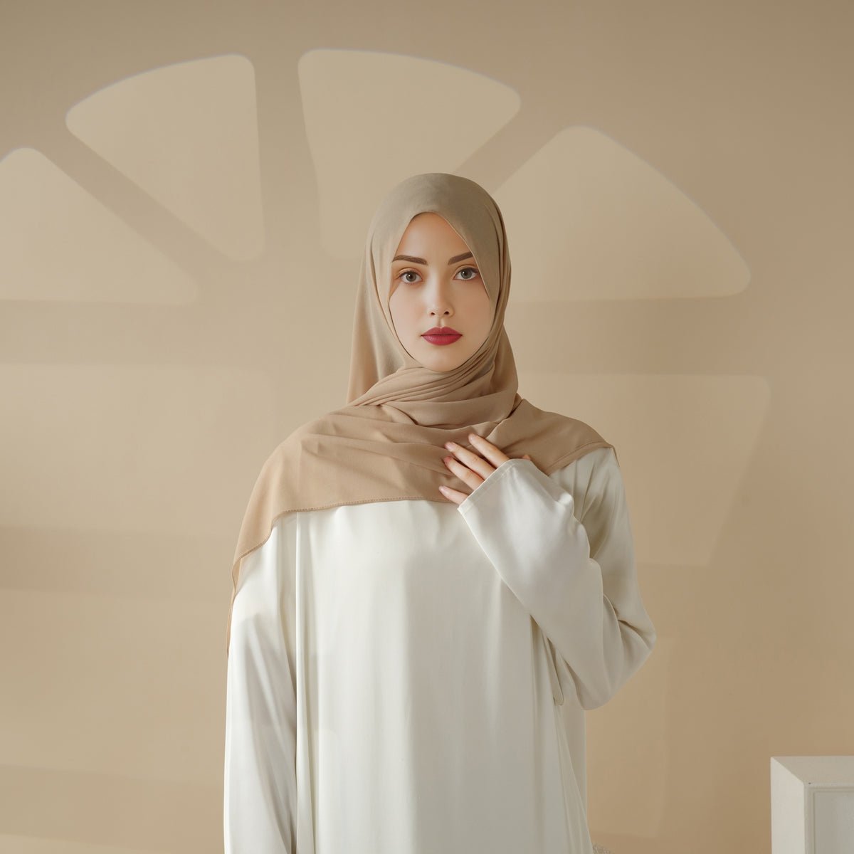 Plain Chiffon Shawl, Extra Fine Chiffon Hijab (MH067), view 6