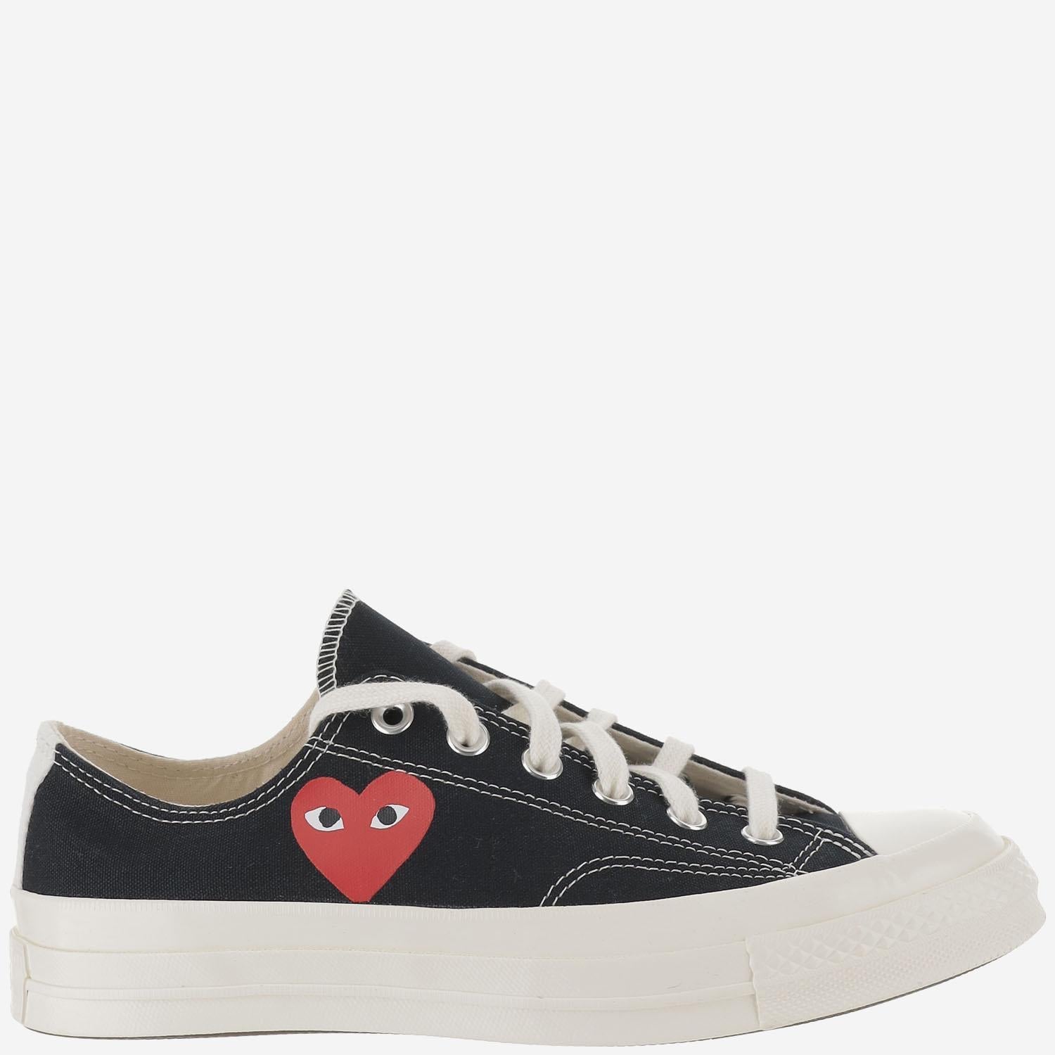 Play Canvas Lace-Up Sneakers — Black, view 2