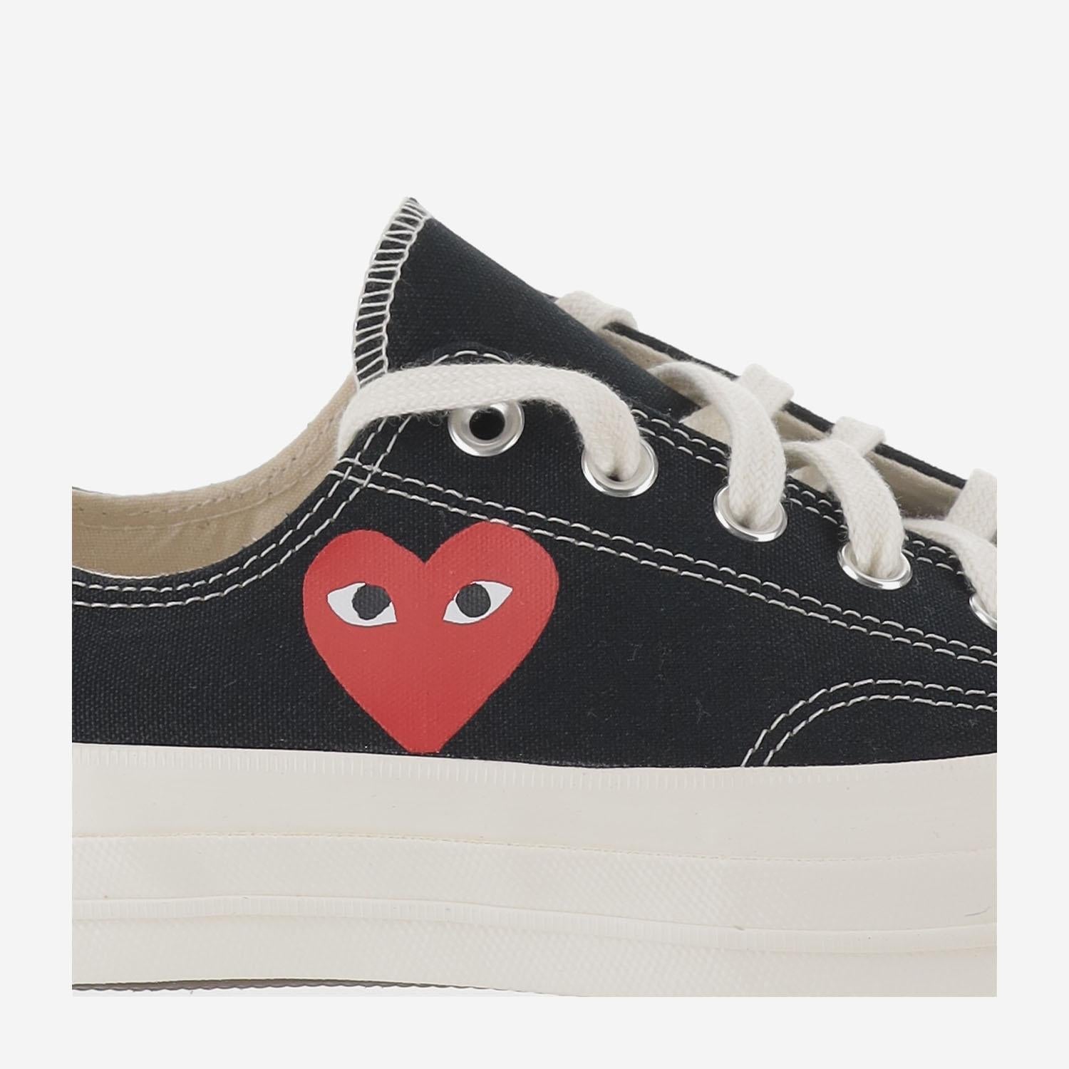 Play Canvas Lace-Up Sneakers — Black, view 3