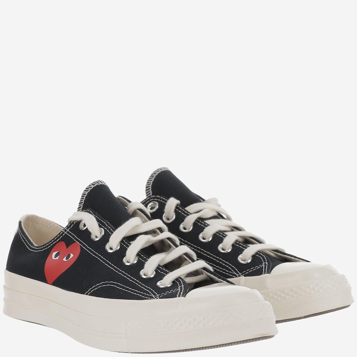 Play Canvas Lace-Up Sneakers — Black, view 4