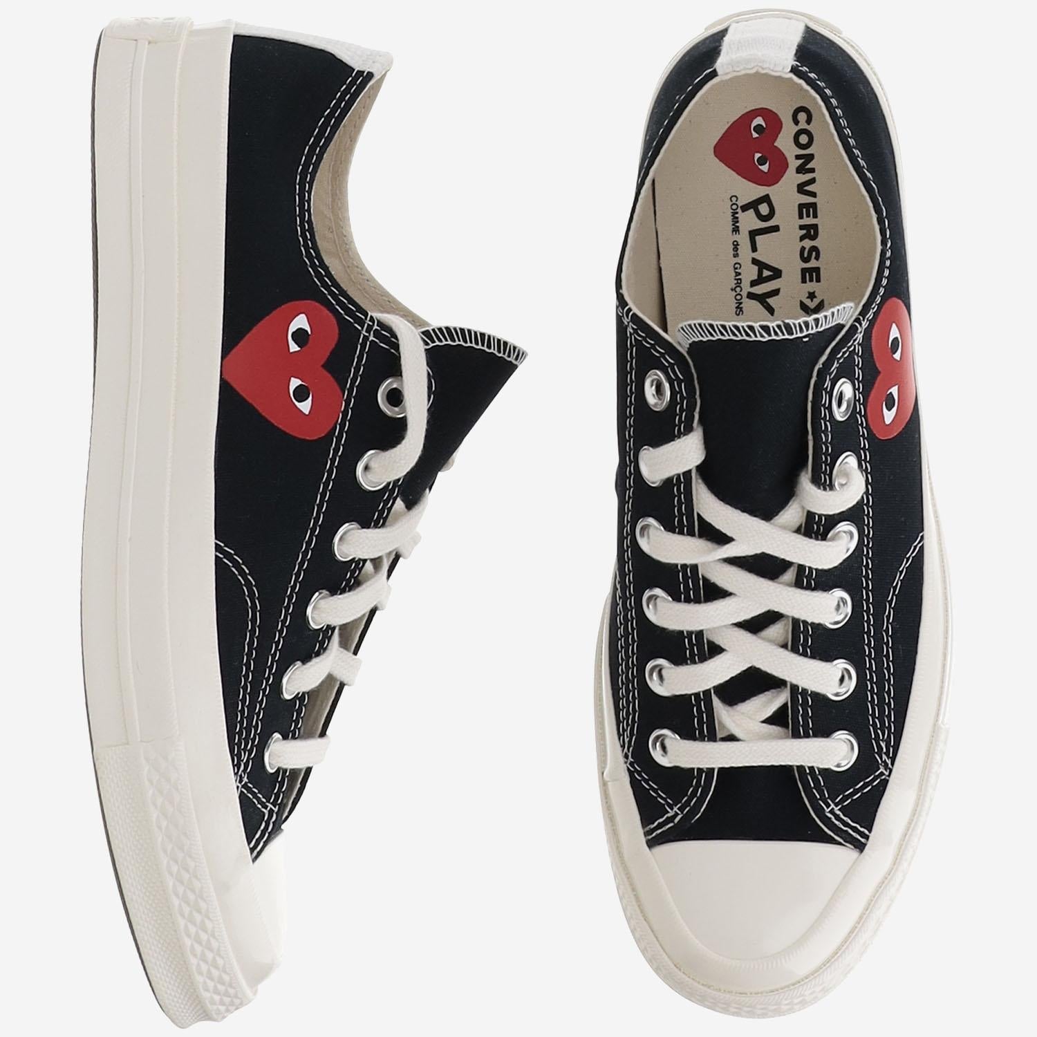 Play Canvas Lace-Up Sneakers — Black, view 5