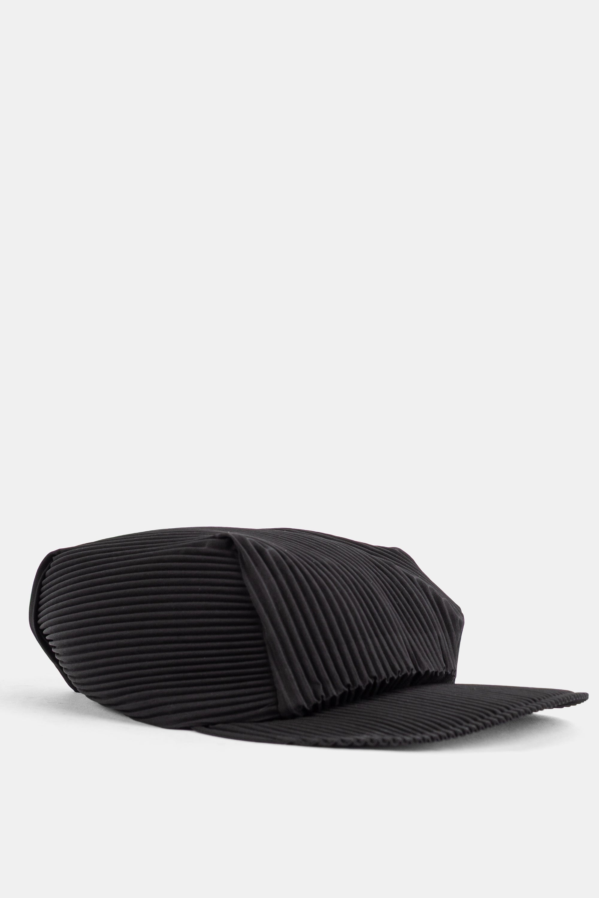 Pleats Please Issey Miyake PP69AA861 Pleated Baseball Cap — Black, view 6