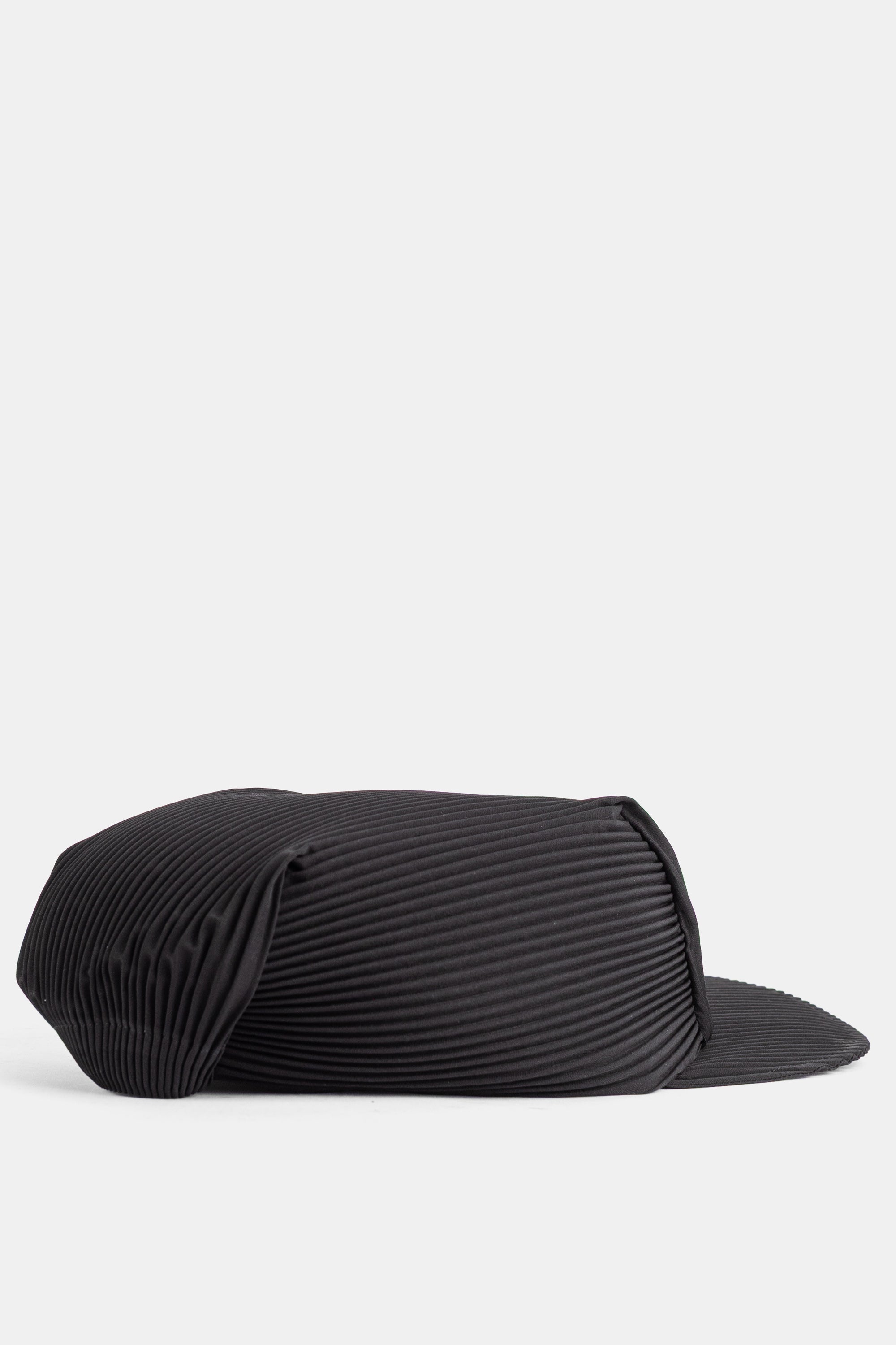 Pleats Please Issey Miyake PP69AA861 Pleated Baseball Cap — Black, view 7