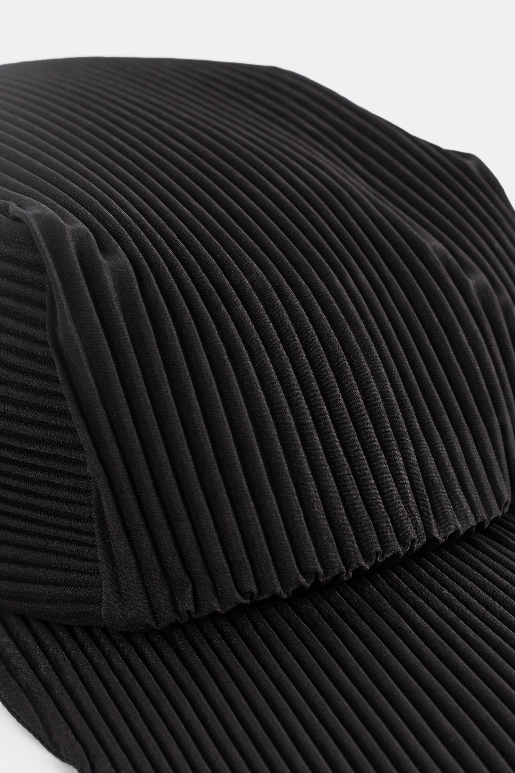 Pleats Please Issey Miyake PP69AA861 Pleated Baseball Cap — Black, view 8