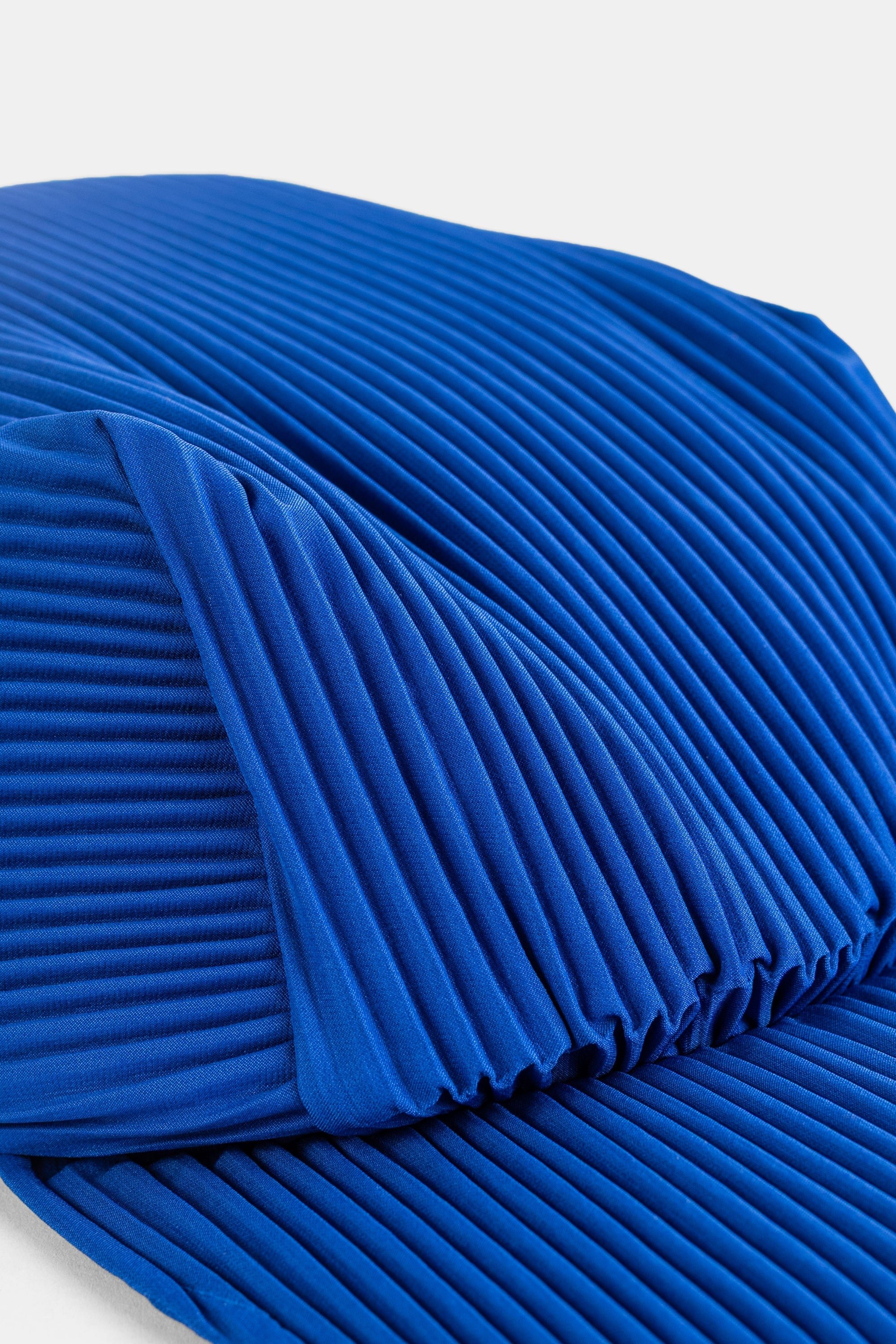 Pleats Please Issey Miyake PP69AA861 Pleated Baseball Cap — Blue, view 4