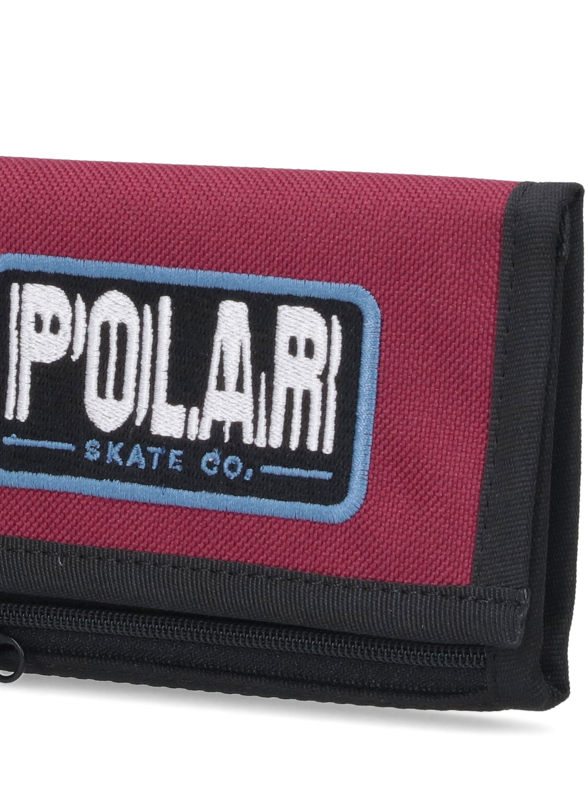 Polar Skate Logo-Embroidered Trifold Wallet — Red, view 5
