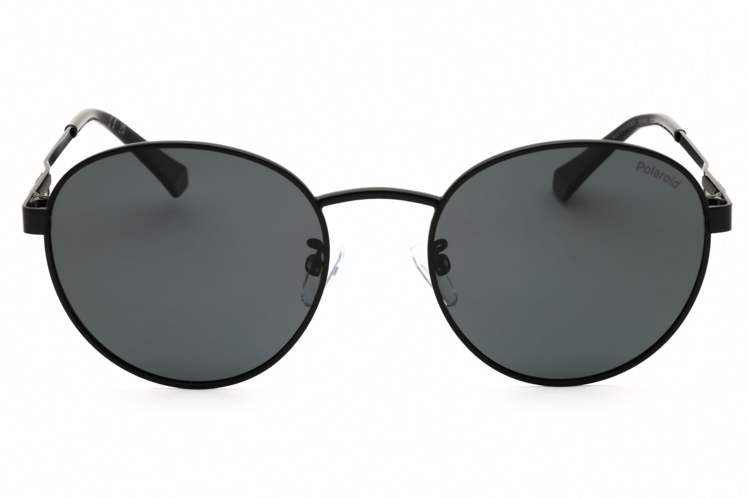 Polaroid Core PLD2144GSX Round Metal Polarized Sunglasses — Silver, view 2