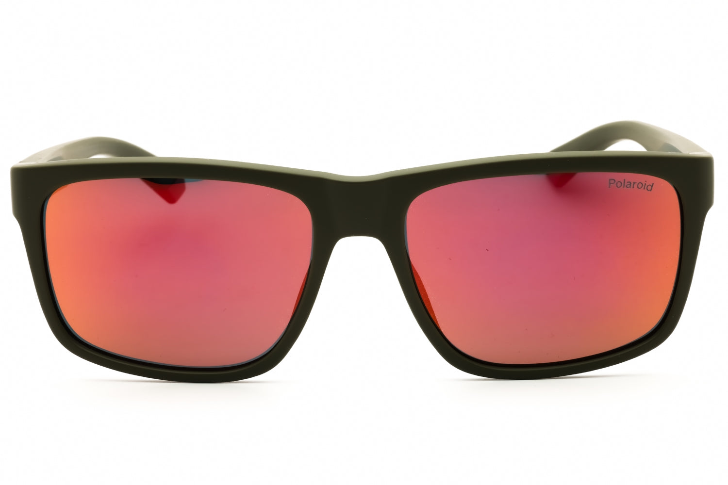 Polaroid Core PLD2149S Gradient Orange Mirror Sunglasses — Green, view 2