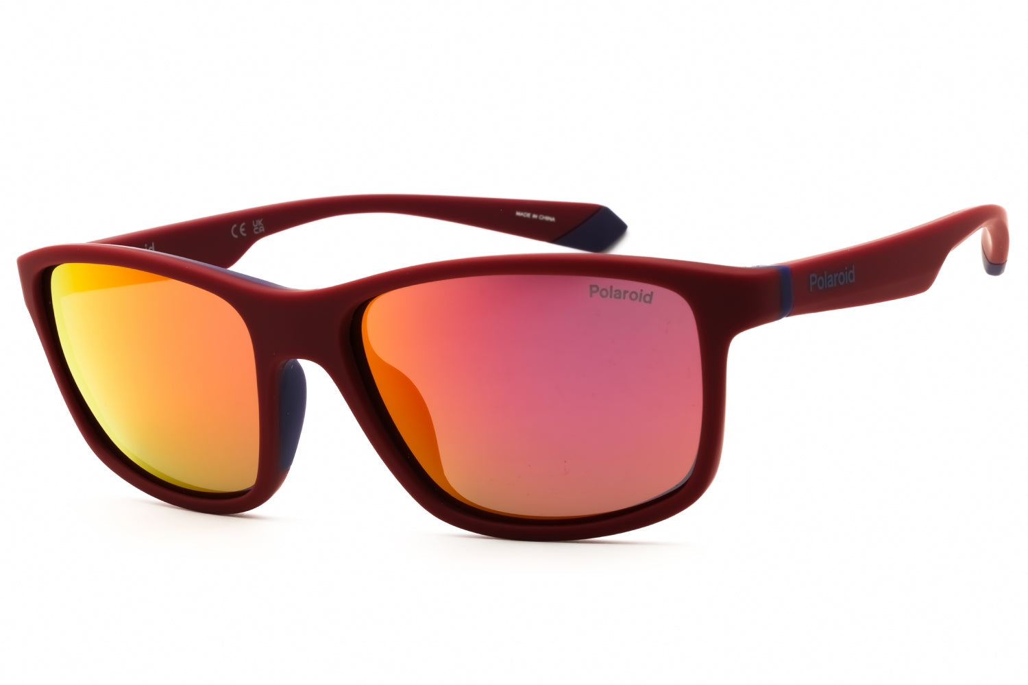 Polaroid Core PLD2153S Polarized Rectangular Sunglasses — Red by Polaroid Core